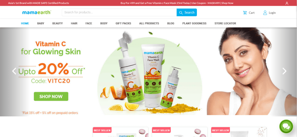 Mamaearth Official Website Buy Natural Skin Care Products Online