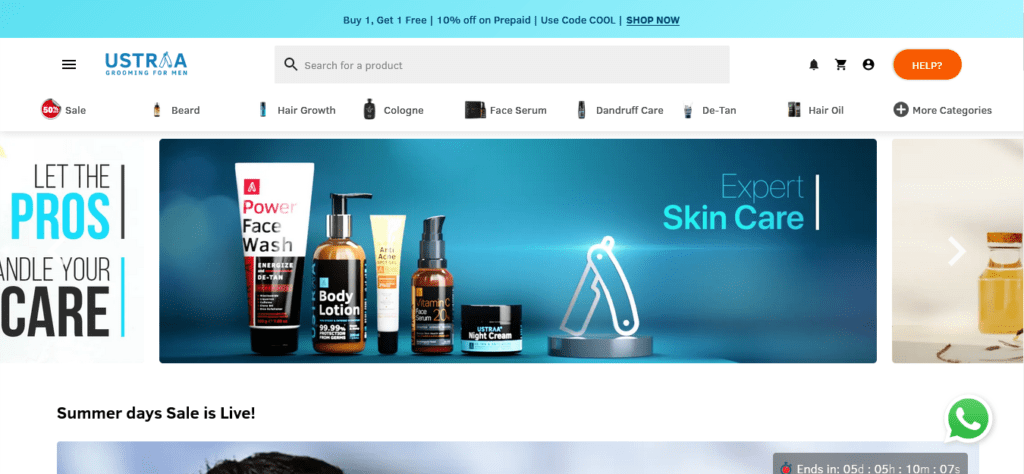 Men s Grooming Products Beauty Products For Guys Online in India Ustraa 1