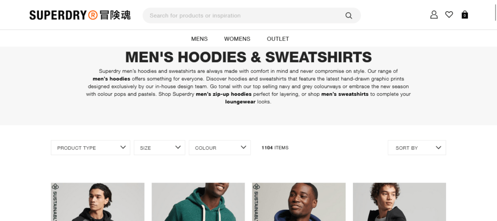 Men s Hoodies Sweatshirts Overhead Hoodies Superdry