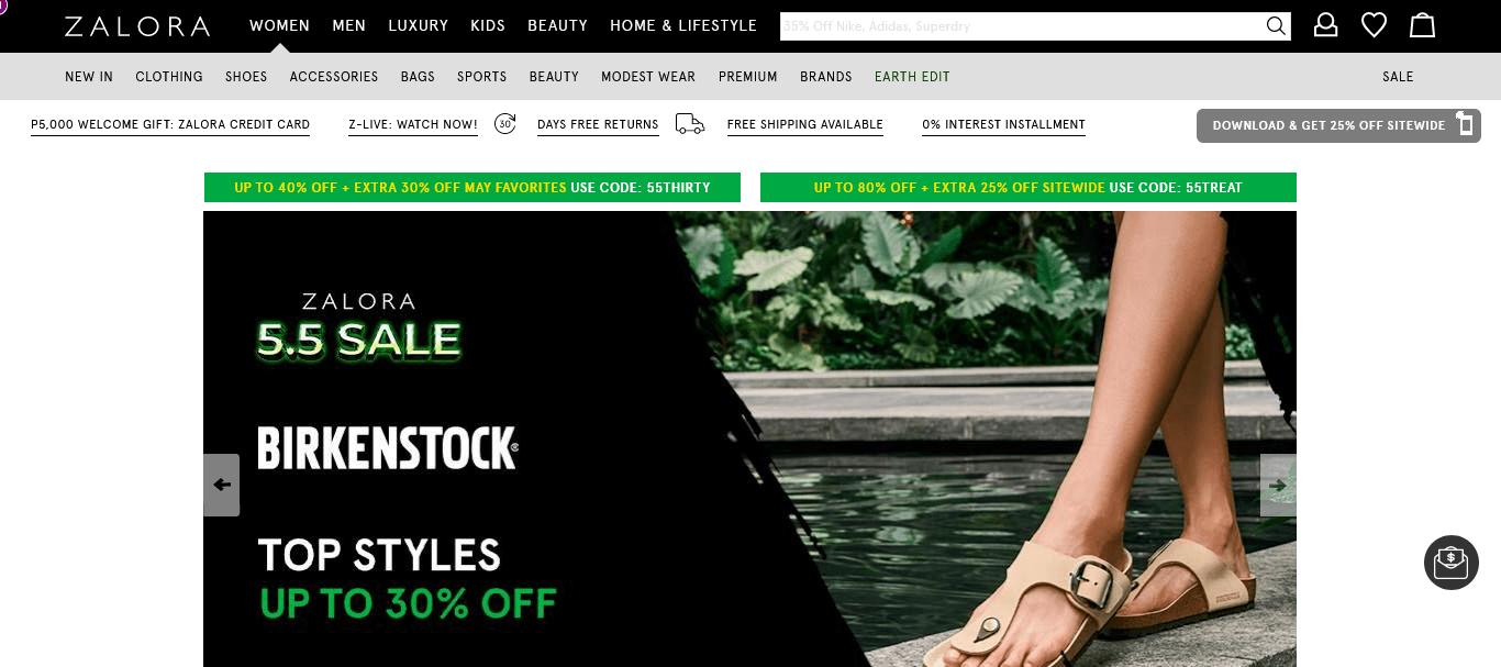 Zalora Philippines official website