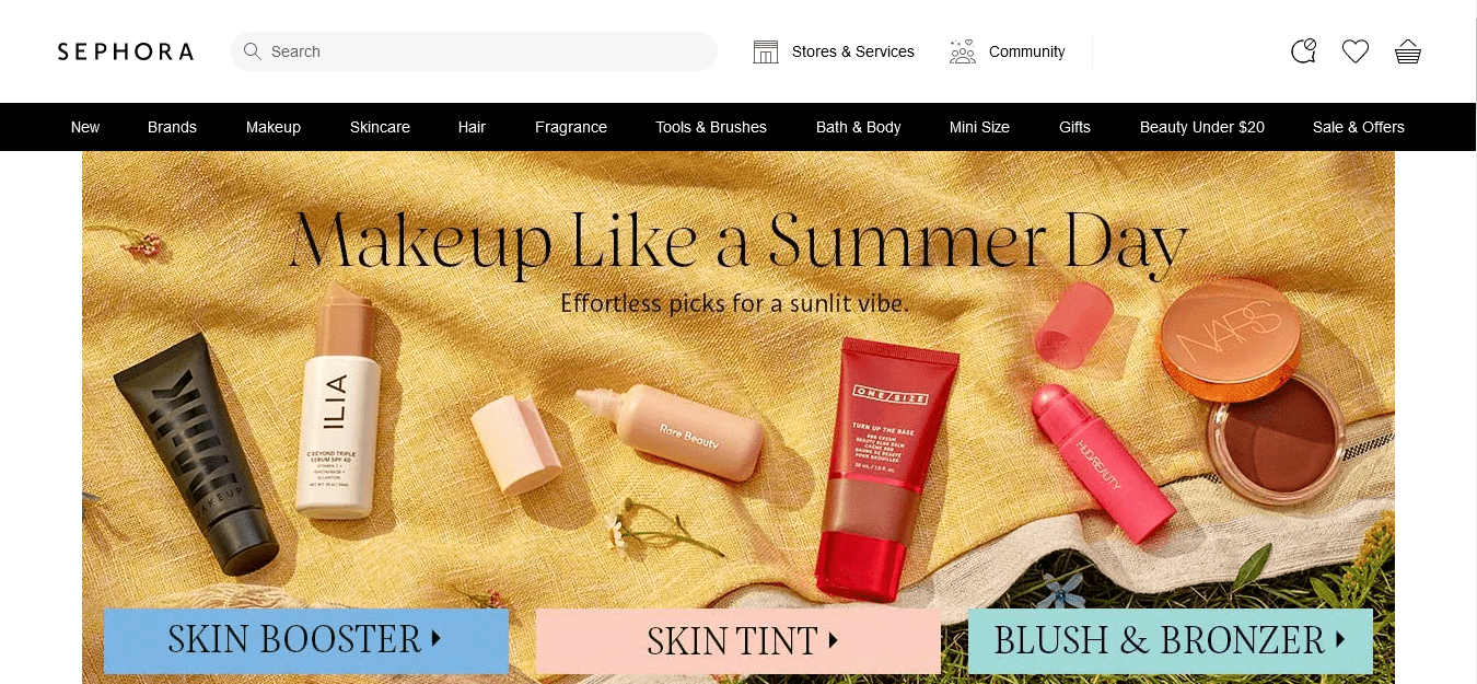 Sephora official website