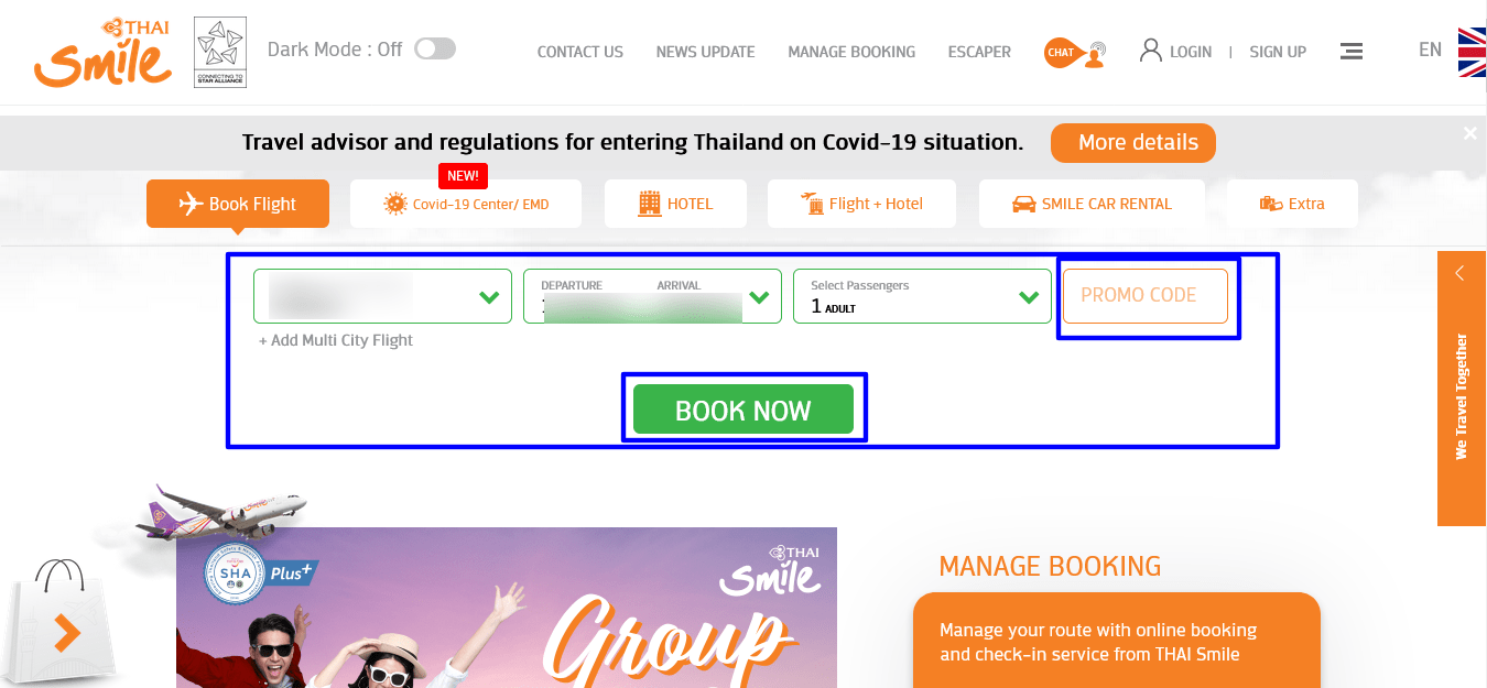 Thai Smile Airways promo code
