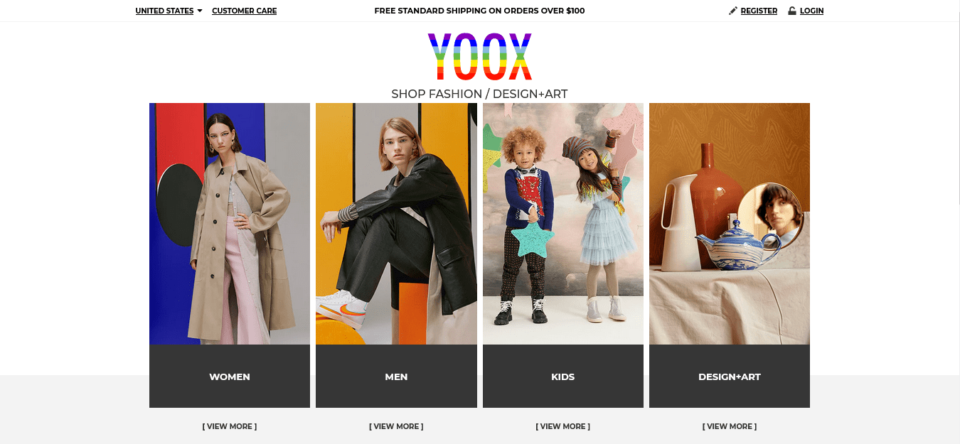 YOOX official website