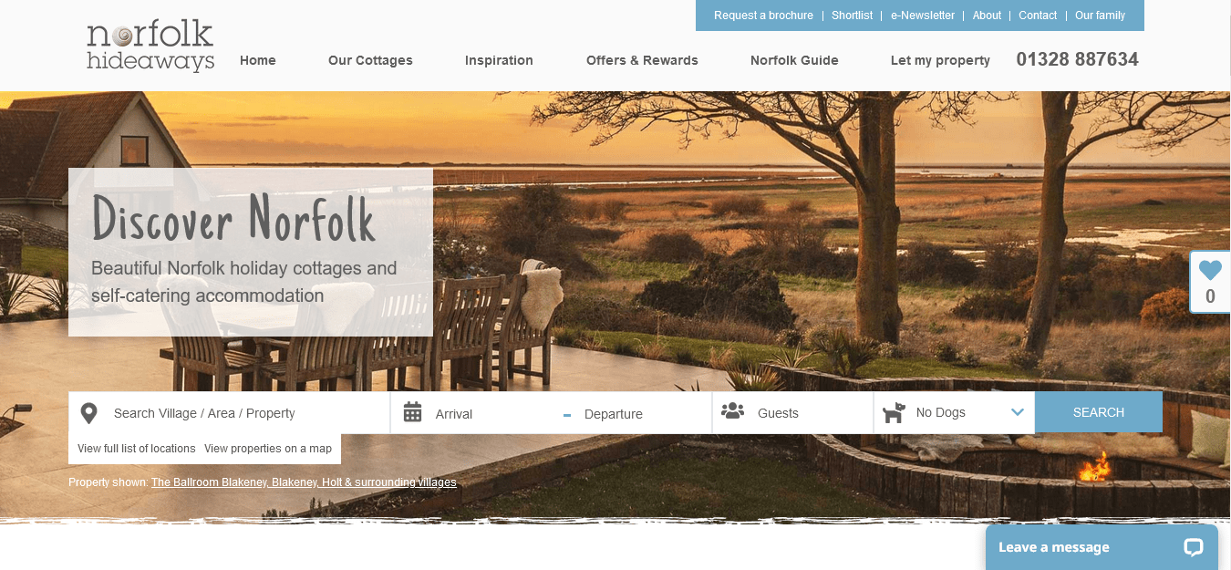 Norfolk Hideaways official website